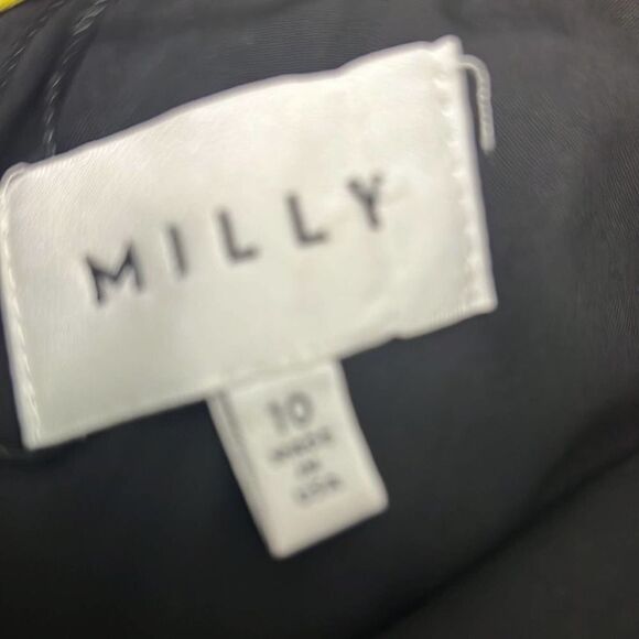 MILLY GIA DRESS IN BLACK & PINK SIZE 10 - Picture 8 of 10